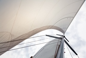 sail and hull of a boat