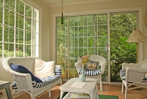 Cozy sunroom