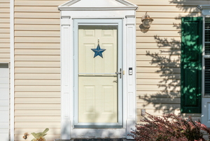 exterior door with jamb molding