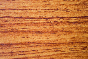 A close look at a piece of melamine board.