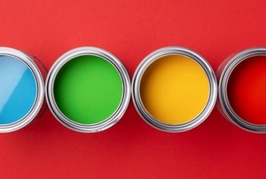 semi-gloss paint in different colors