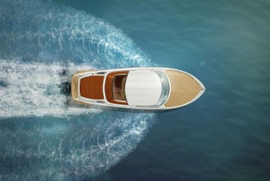 A boat in the water.