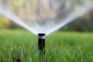 A sprinkler system.