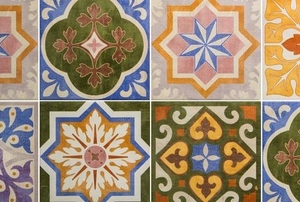Ceramic tile floor