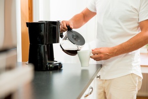 A coffee maker.