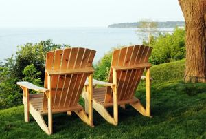 Adirondack chairs.