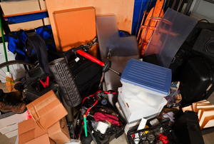 A disorganized pile of stuff.