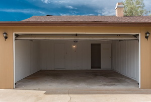 An open garage.