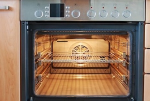 inside of oven