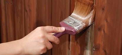 How To Paint Or Stain Wood Fencing Doityourself What You Ll Need