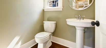 How to Replace a Bathroom Cabinet With a Pedestal Sink | DoItYourself.com