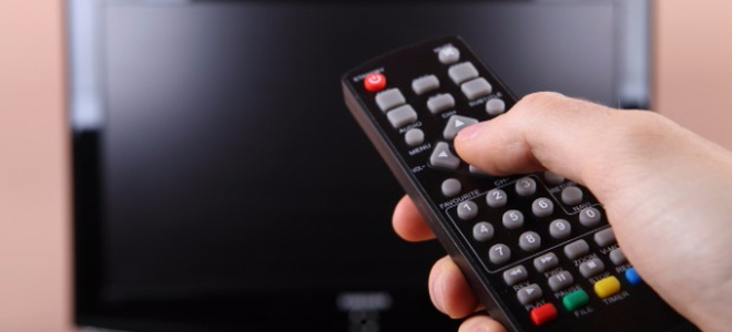 using the remote to operate the television