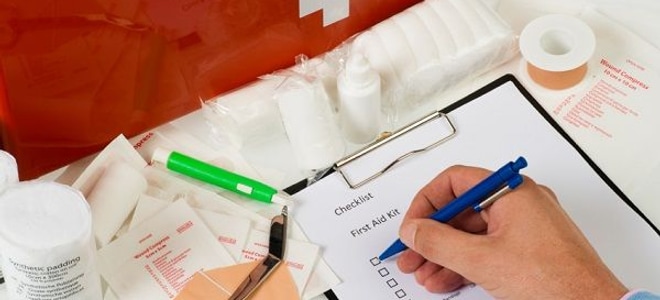 checklist for medical aid kit