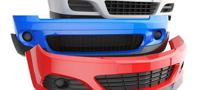 red, white, and blue bumpers