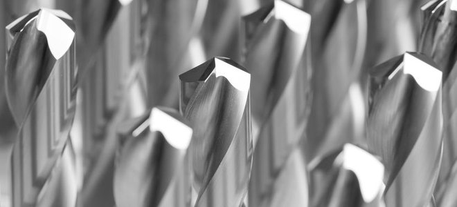 A collection of drill bits.