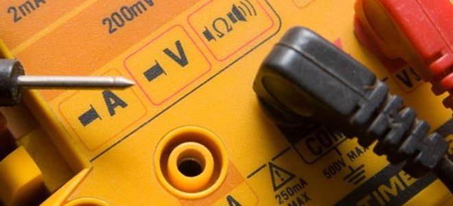 A close-up of a multimeter.
