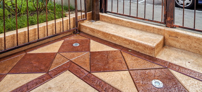 Recolor A Faded Stamped Concrete Patio, How To Recolor Concrete Patio