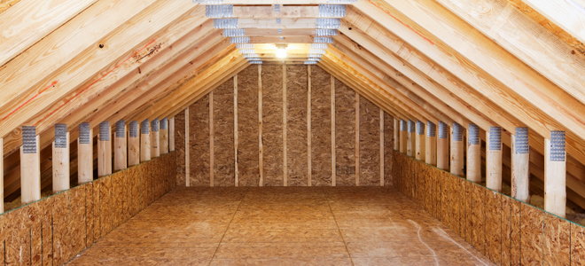 unfinished attic space