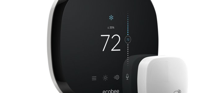 The ecobee4 on a white background.