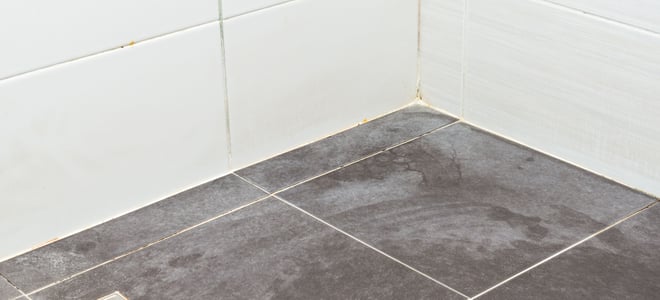 Black Tile Shower Floors, Stains On Bathroom Floor
