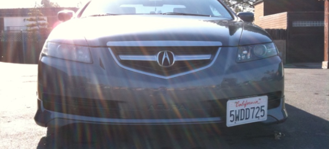 license plate on the front of a car
