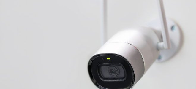 A wireless home security camera system.
