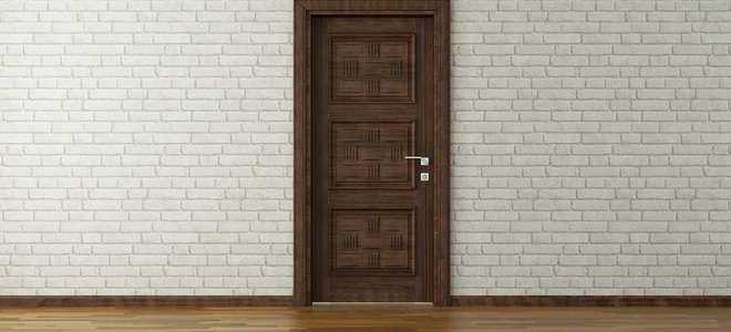 An interior brick wall.