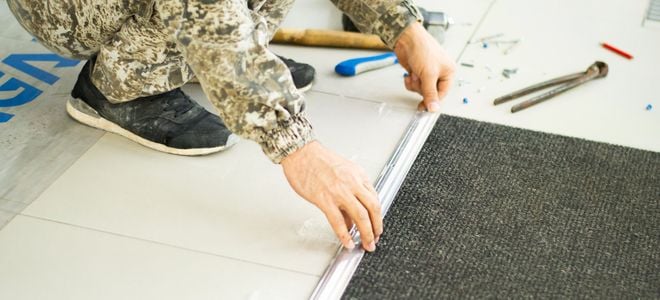 Carpet To Tile Transition, Camouflage Tile Flooring