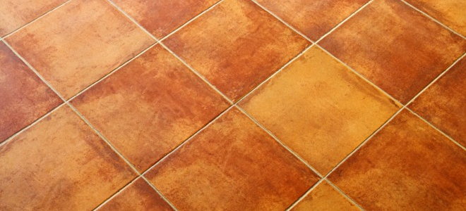 terra cotta colored tile flooring