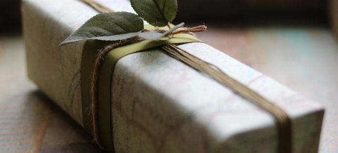 old map wrapping paper