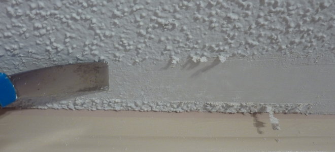 scraping texture off a ceiling