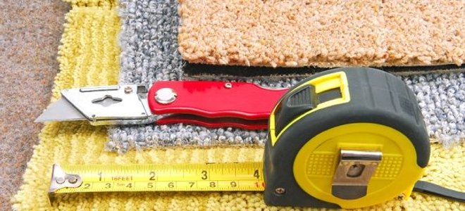 supplies for cutting a carpet patch