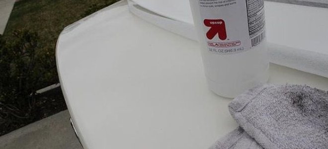 bottle of isopropyl alcohol