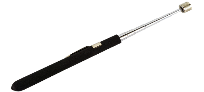 A magnetic metal wand tool