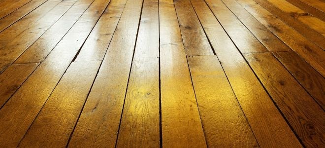 wood floor shining