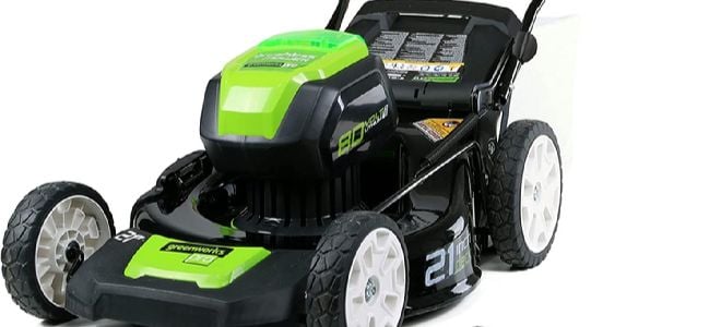 Greenworks electric lawnmower