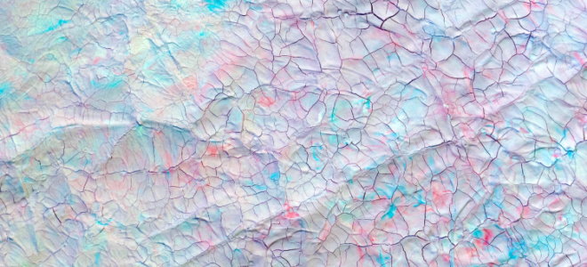 colorful crackle paint