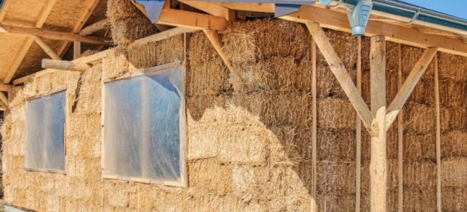 straw bales in construction