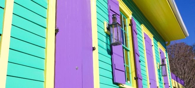 garish colored house