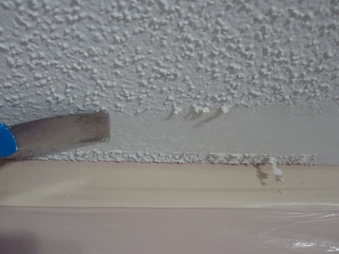 How To Smooth A Textured Ceiling Doityourself Com