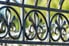 Details of a metal fence