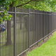 steel fence acting as a park barrier