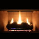 fire burning in a gas fireplace