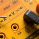 A close-up of a multimeter.