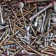 A pile of nails and screws.