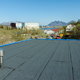 flat roof with scenery in the background