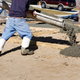 pouring concrete for driveway