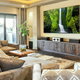luxury living room with large TV