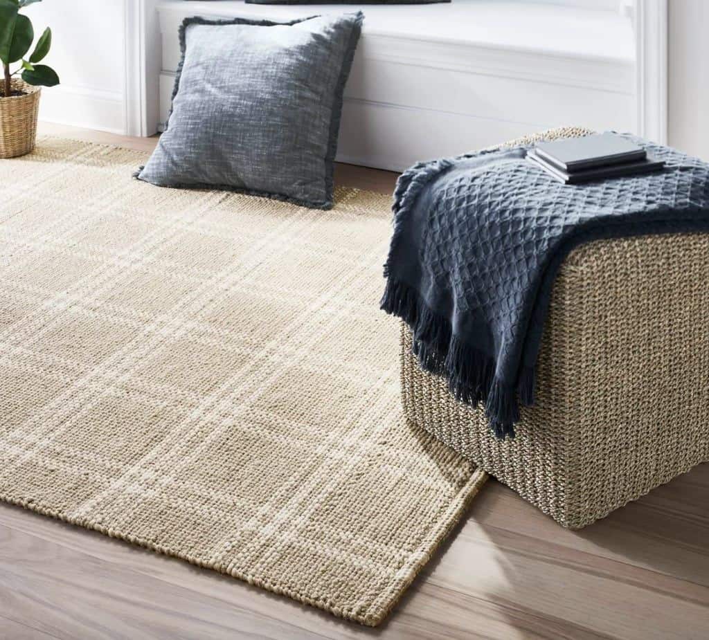 Cottonwood Plaid/Wool Cotton Area Rug featured in Target's fall 2022 