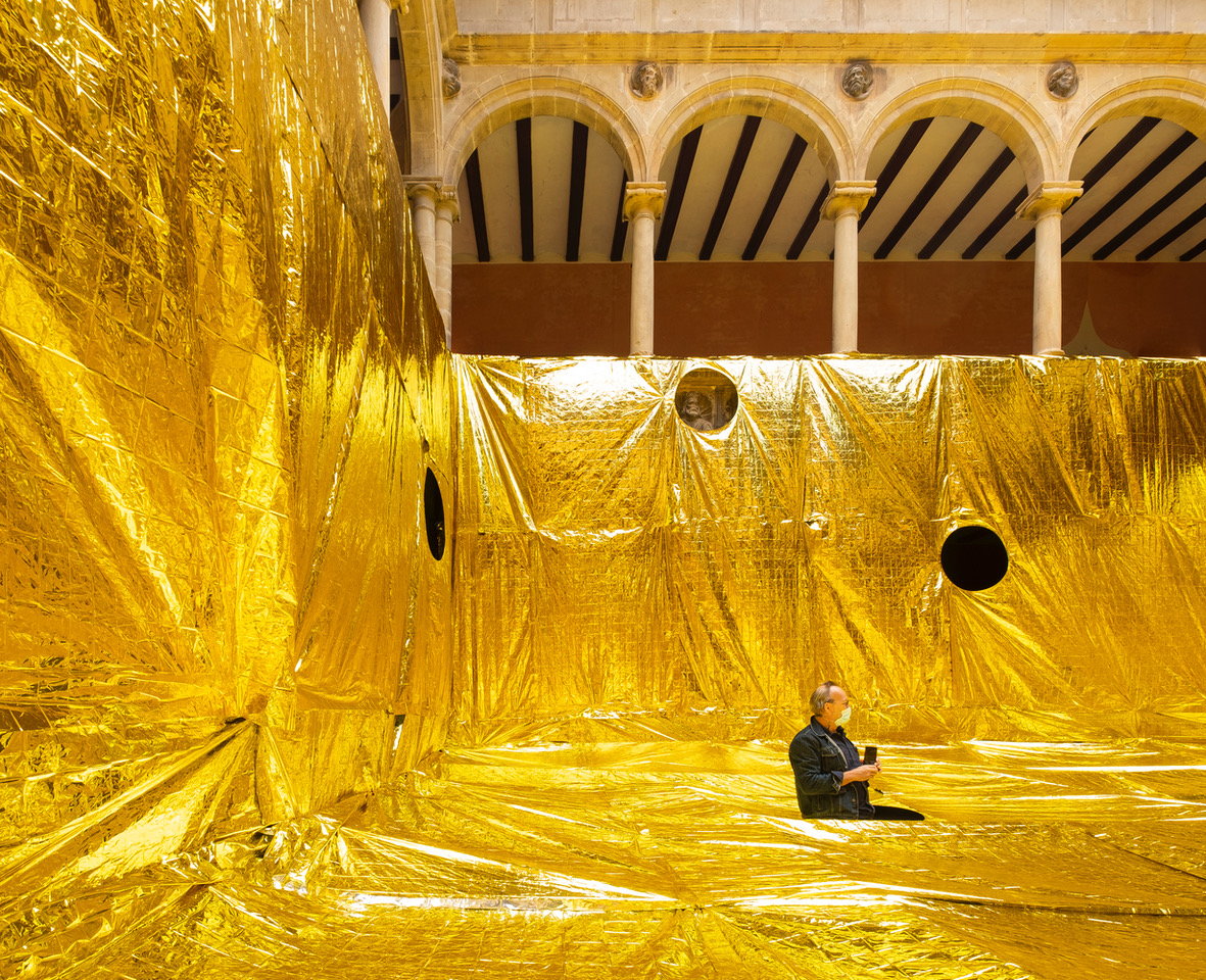 Modern Alchemy: “Gold Digger” Turns a 600-Year-Old Convent into a Strange Golden Realm